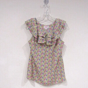 Liberty of London Target Floral Keyhole Top Size XS EUC